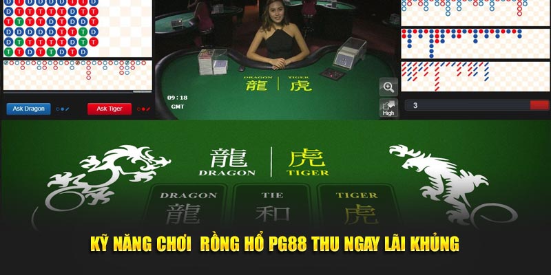 Kỹ năng chơi  rồng hổ PG88 thu ngay lãi khủng